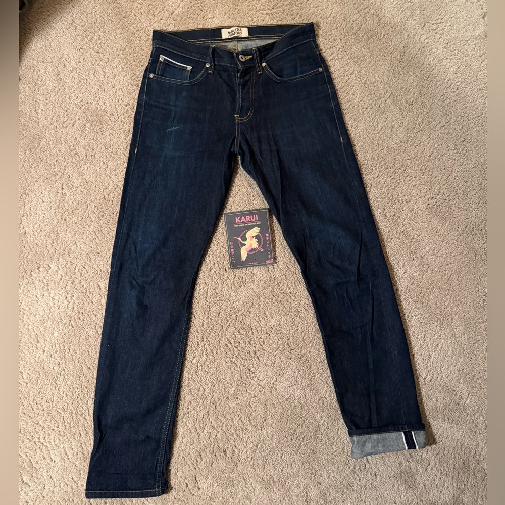 Naked and Famous Karui Stretch Selvedge in Weird Guy fit